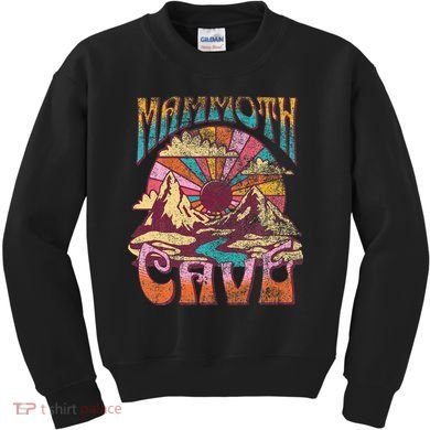 Mammoth Cave Kentucky Nature Hiking Mountains Outdoors Retro Kids Sweatshirt