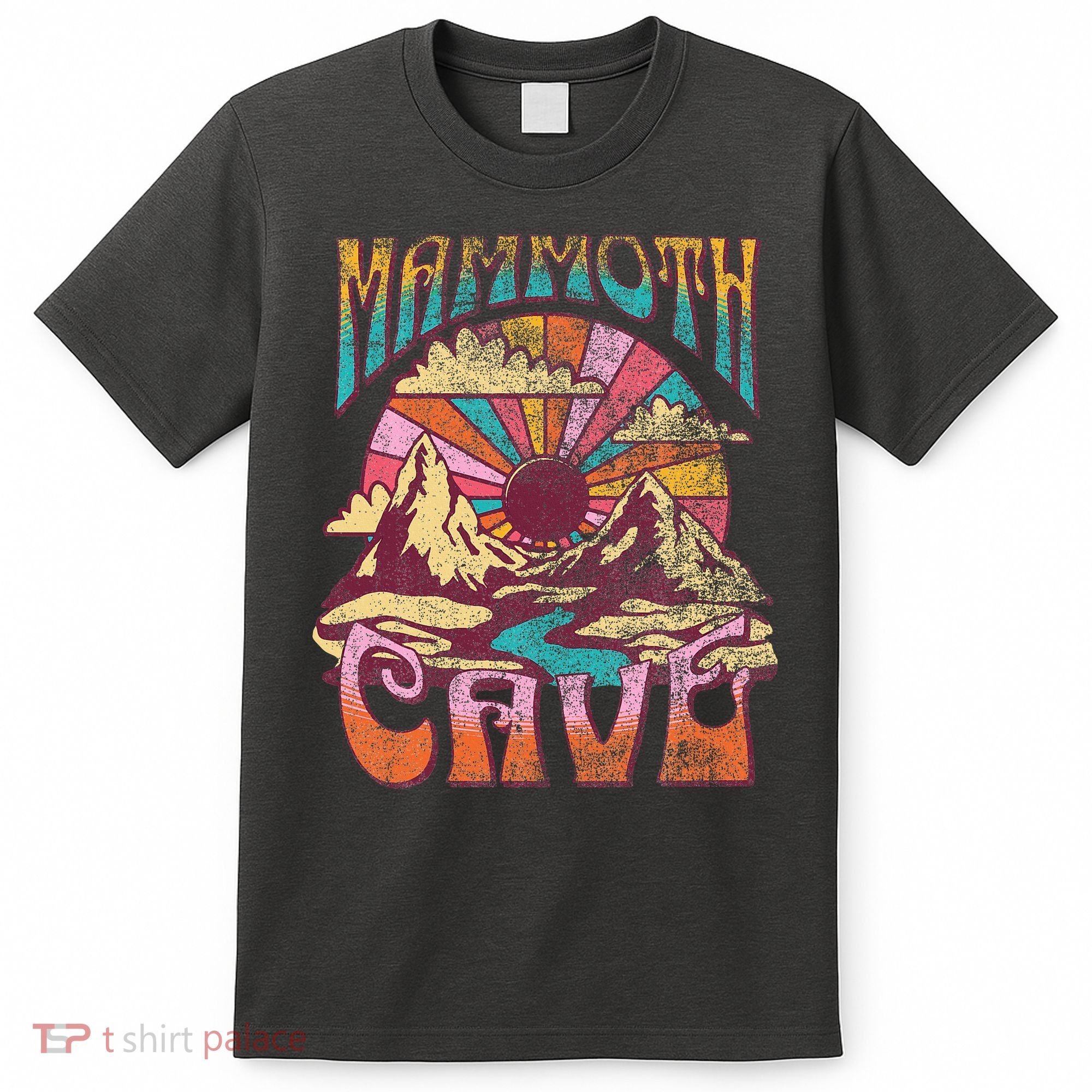 Mammoth Cave Kentucky Nature Hiking Mountains Outdoors Retro T-Shirt