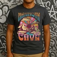 Mammoth Cave Kentucky Nature Hiking Mountains Outdoors Retro T-Shirt thumb 3