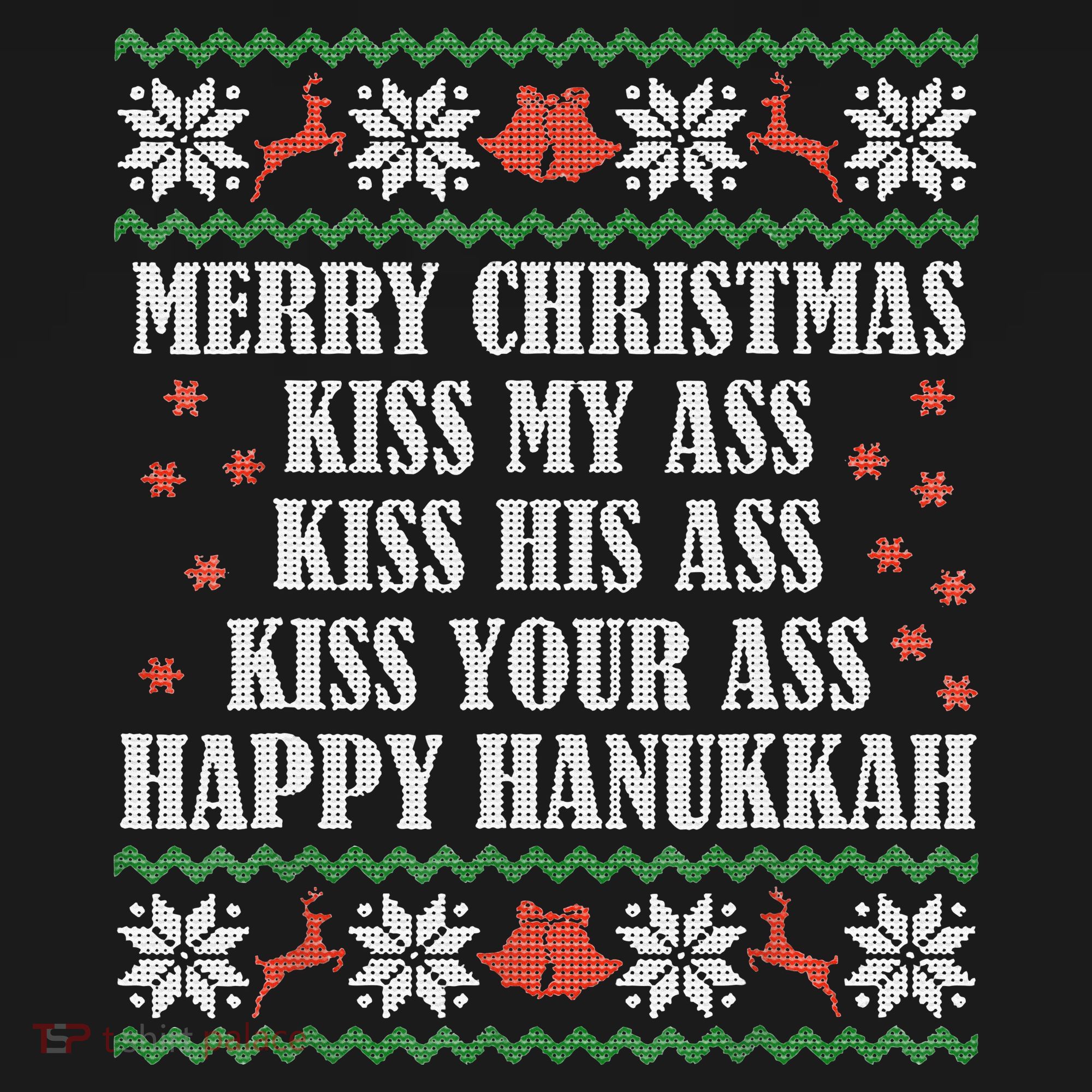 Merry Christmas K.iss My Ass His Ass Your Ass Women's Hoodie