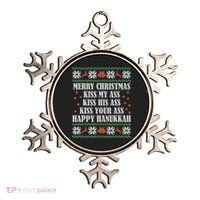 Merry Christmas K.iss My Ass His Ass Your Ass Ornament thumb 0