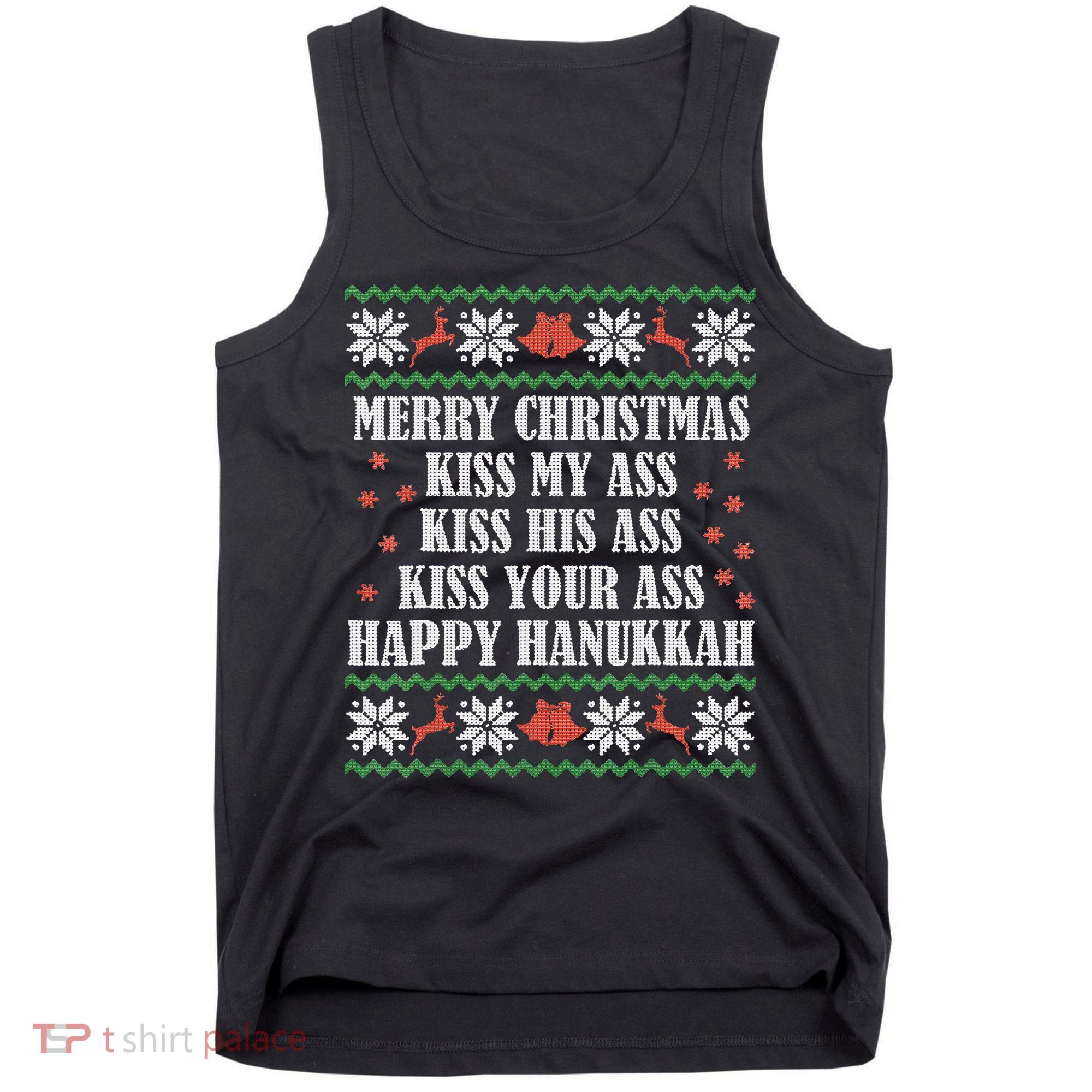 Merry Christmas K.iss My Ass His Ass Your Ass Tank Top
