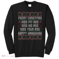 Merry Christmas Kis.s My Ass His Ass Your Ass  Sweatshirt thumb 0