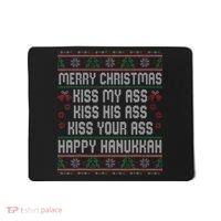 Merry Christmas Kis.s My Ass His Ass Your Ass  Mousepad thumb 0