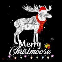 Merry Christmoose Lights Santa Hat Funny Christmas Moose  Visor thumb 3