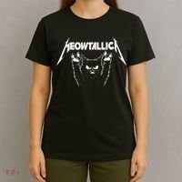 Meowtallica Cat Lover Kitten Kitty Veterinarian T-Shirt thumb 4