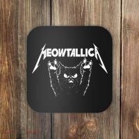Meowtallica Cat Lover Kitten Kitty Veterinarian Coaster thumb 0