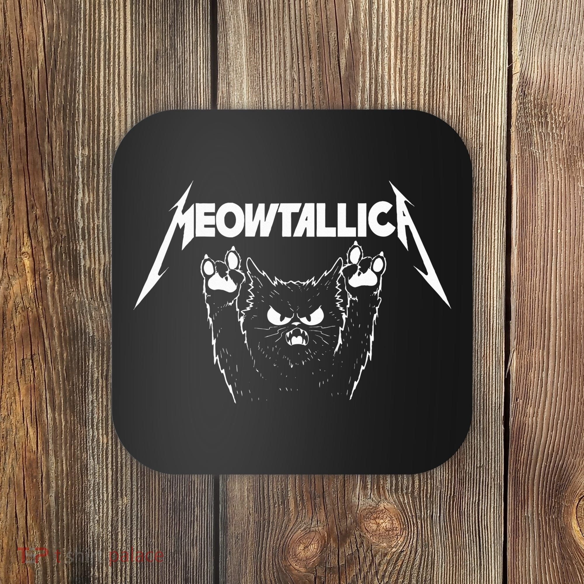 Meowtallica Cat Lover Kitten Kitty Veterinarian Coaster