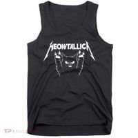 Meowtallica Cat Lover Kitten Kitty Veterinarian Tank Top thumb 0
