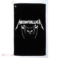 Meowtallica Cat Lover Kitten Kitty Veterinarian Golf Towel thumb 0