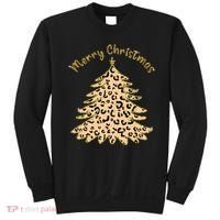 Merry Christmas Leopard Tree Holiday Sweatshirt thumb 0