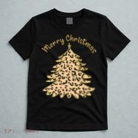 Merry Christmas Leopard Tree Holiday T-Shirt thumb 5