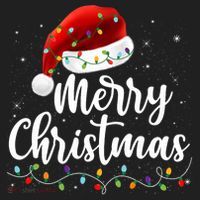 Merry Christmas Lights Red Santa Hat Xmas Family Women's Sweatshirt thumb 2