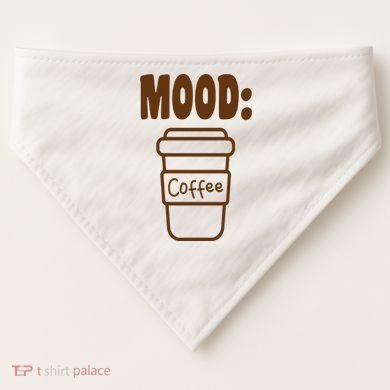 Mood Coffee Lover USA-Made Doggie Bandana