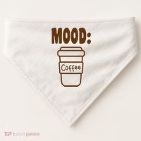 Mood Coffee Lover USA-Made Doggie Bandana thumb 0