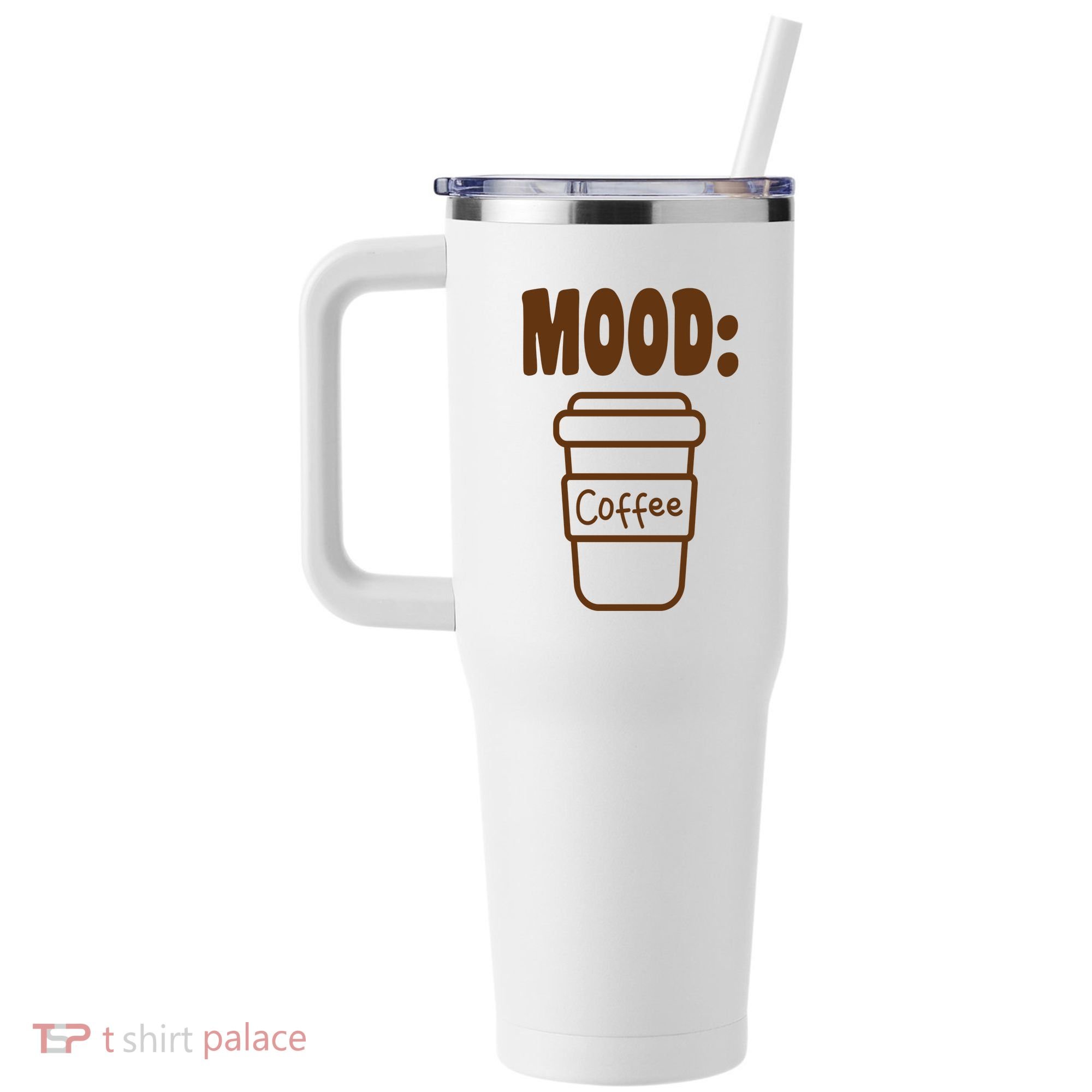 Mood Coffee Lover 40oz Vacuum Insulated Stainless Steel Travel Tumbler