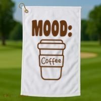 Mood Coffee Lover Golf Towel thumb 1