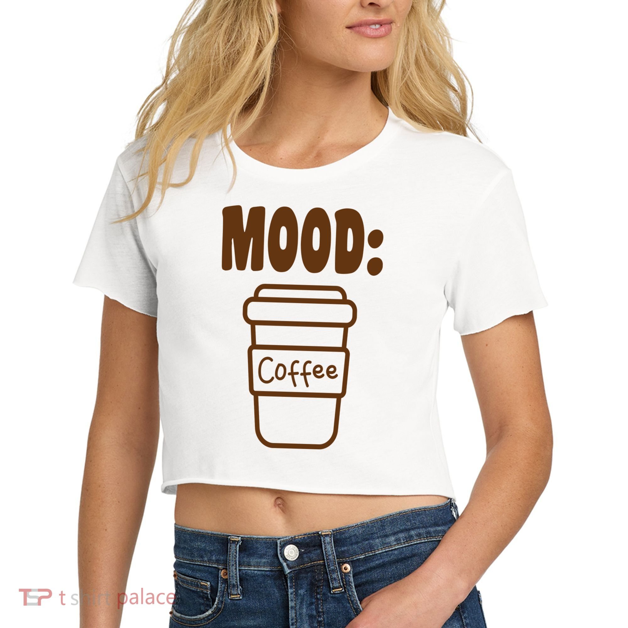 Mood Coffee Lover Women's Crop Top Tee