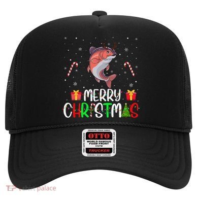 Merry Christmas Lights Salmon Reindeer Hat Xmas Pjs Hat
