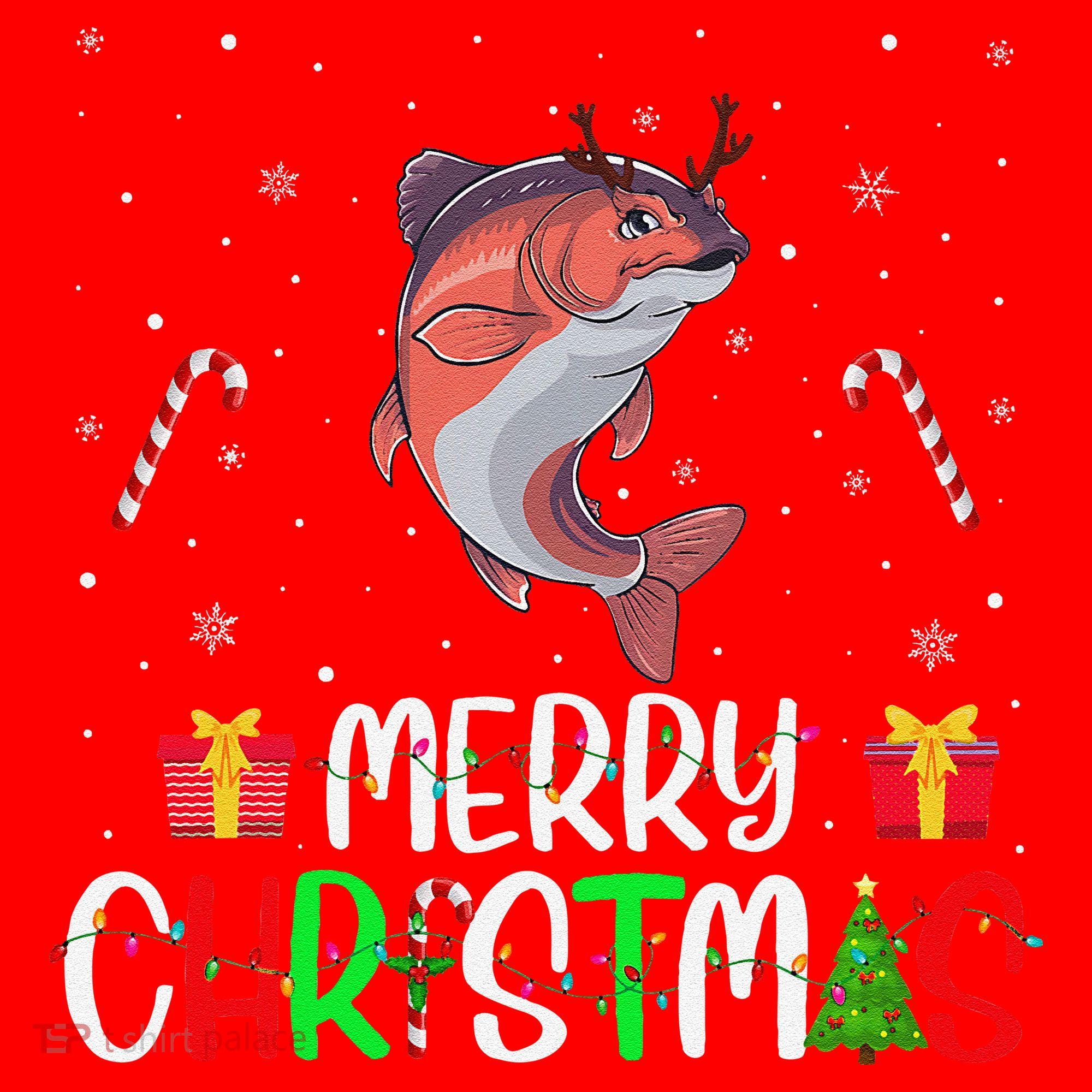 Merry Christmas Lights Salmon Reindeer Hat Xmas Pjs Santa Hat