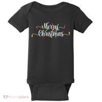 Merry Christmas Lights  Baby Bodysuit thumb 0