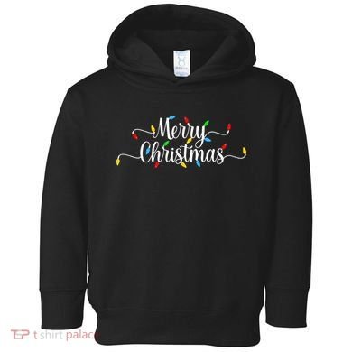 Merry Christmas Lights  Toddler Hoodie