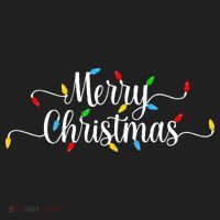 Merry Christmas Lights  Golf Towel thumb 3