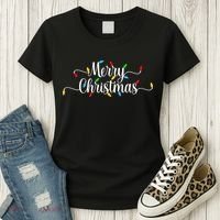 Merry Christmas Lights  Women's T-Shirt thumb 3