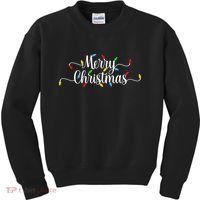 Merry Christmas Lights  Kids Sweatshirt thumb 0