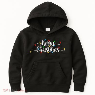 Merry Christmas Lights  Kids Hoodie