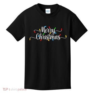 Merry Christmas Lights  Kids T-Shirt