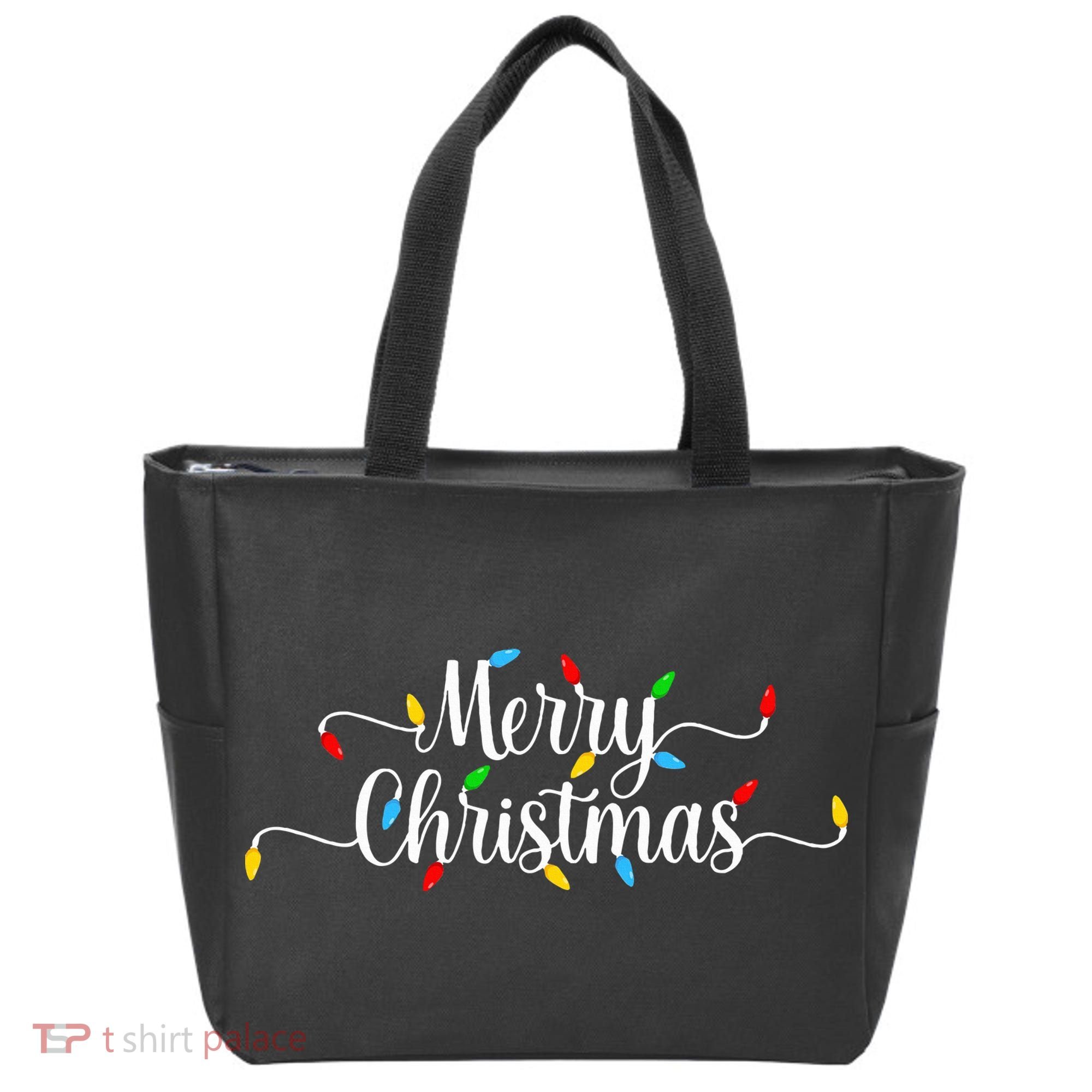 Merry Christmas Lights  Tote Bag