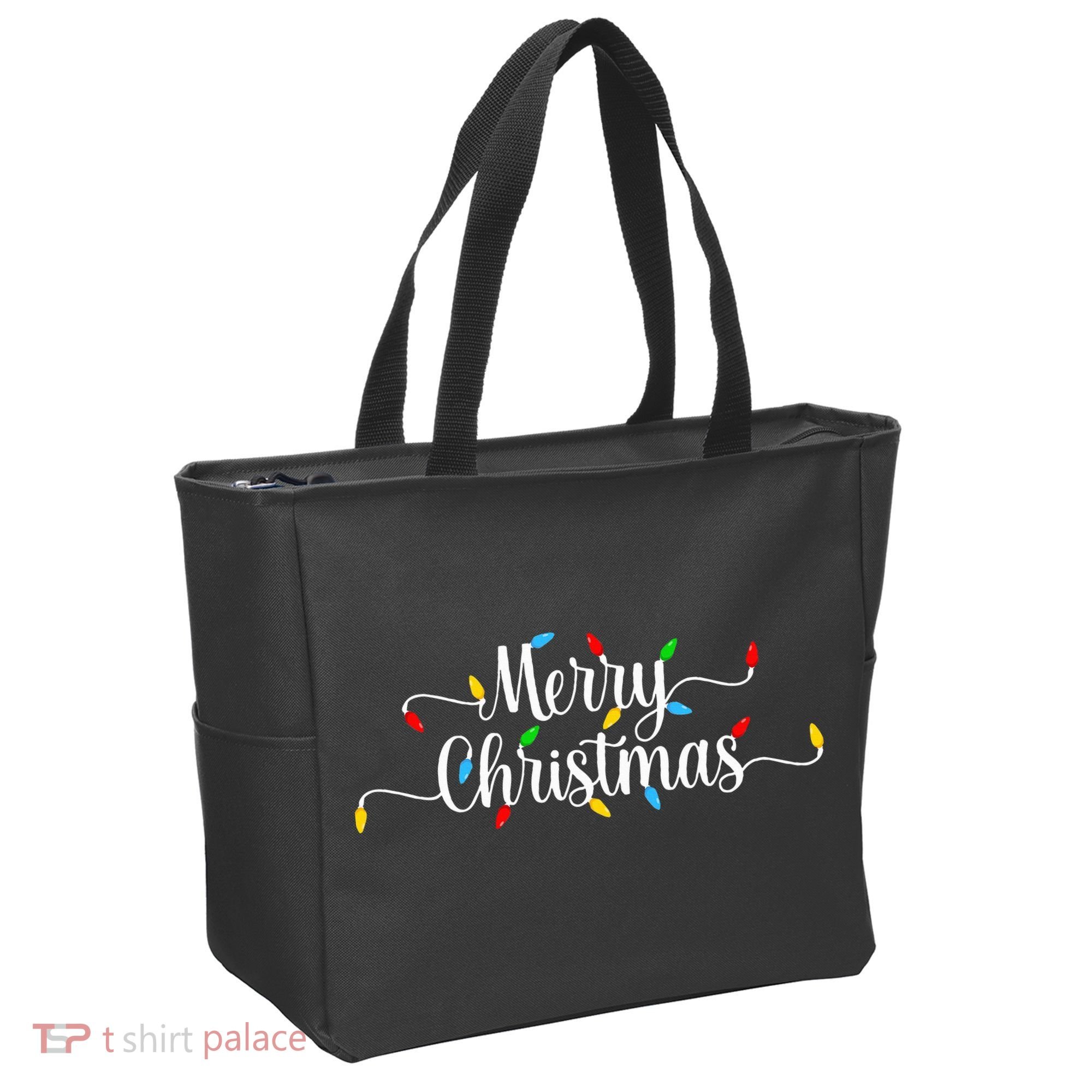 Merry Christmas Lights  Tote Bag