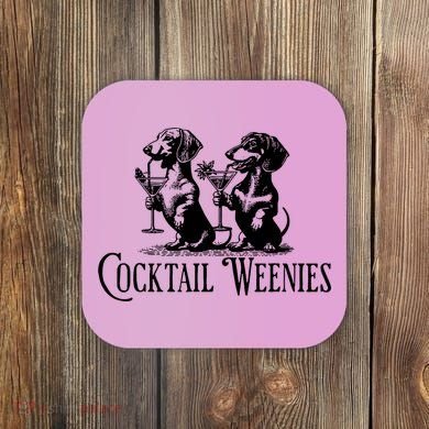 Martini Cocktail Lover Dachshund Cocktail Weenies Dachshund Coaster