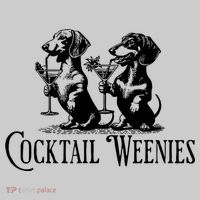 Martini Cocktail Lover Dachshund Cocktail Weenies Dachshund T-Shirt thumb 2