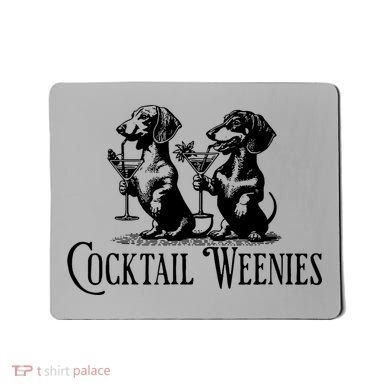 Martini Cocktail Lover Dachshund Cocktail Weenies Dachshund Mousepad