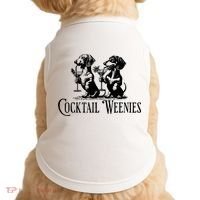 Martini Cocktail Lover Dachshund Cocktail Weenies Dachshund Doggie Tank thumb 0