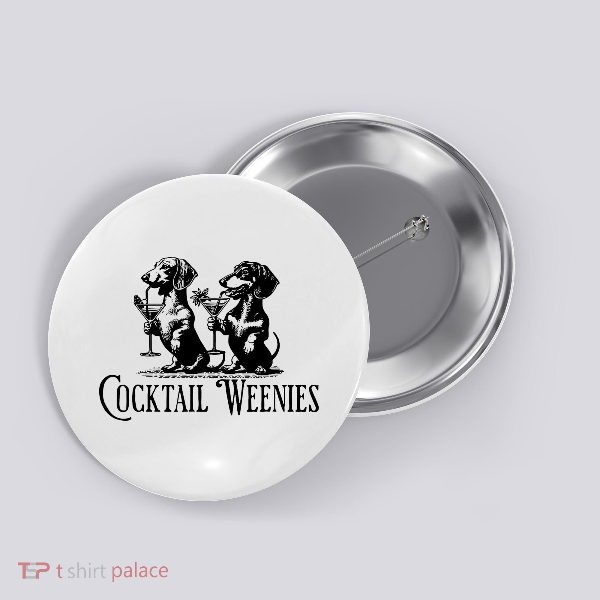 Martini Cocktail Lover Dachshund Cocktail Weenies Dachshund Button