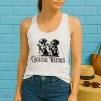 Martini Cocktail Lover Dachshund Cocktail Weenies Dachshund Women's Tank Top thumb 2