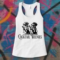 Martini Cocktail Lover Dachshund Cocktail Weenies Dachshund Women's Tank Top thumb 3