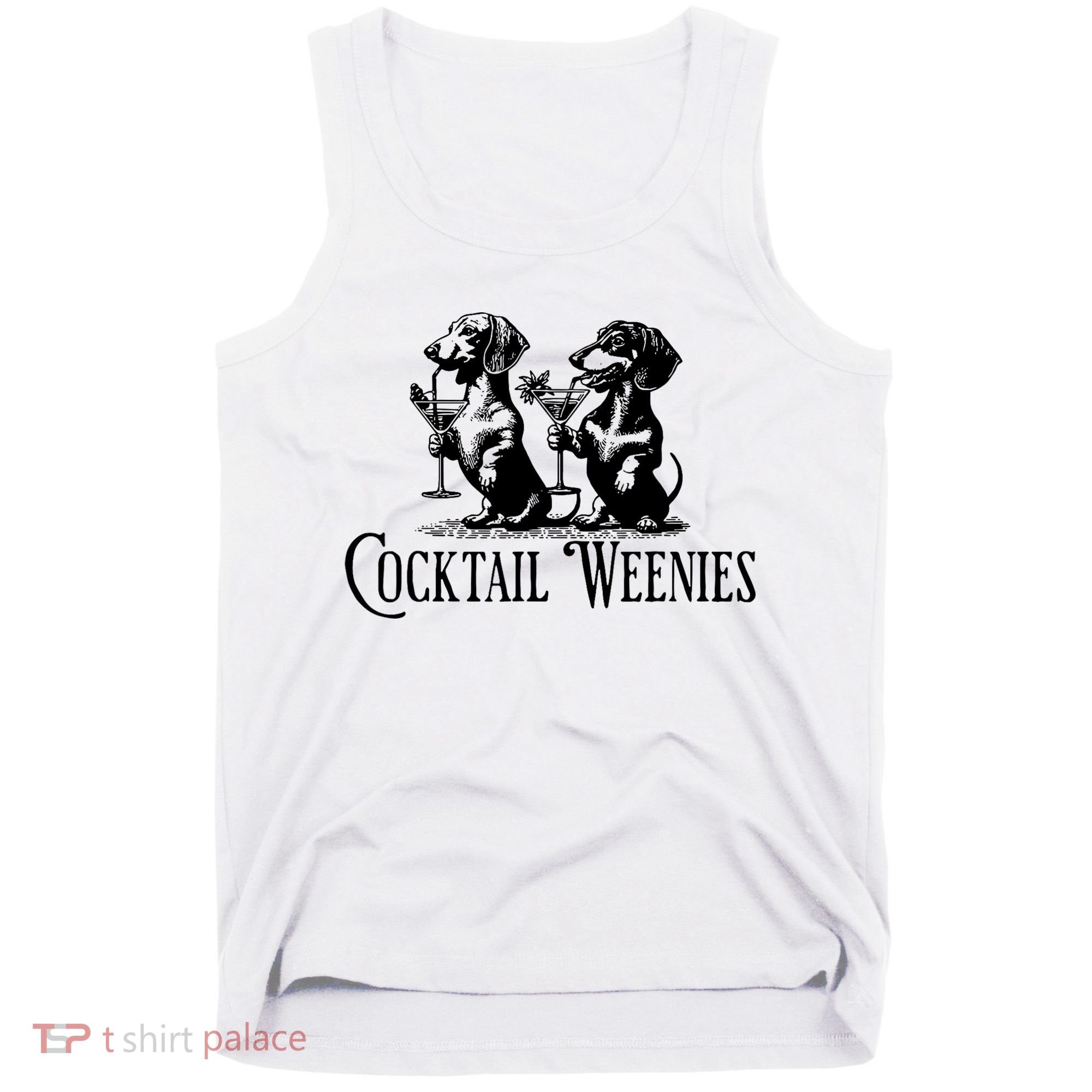 Martini Cocktail Lover Dachshund Cocktail Weenies Dachshund Tank Top