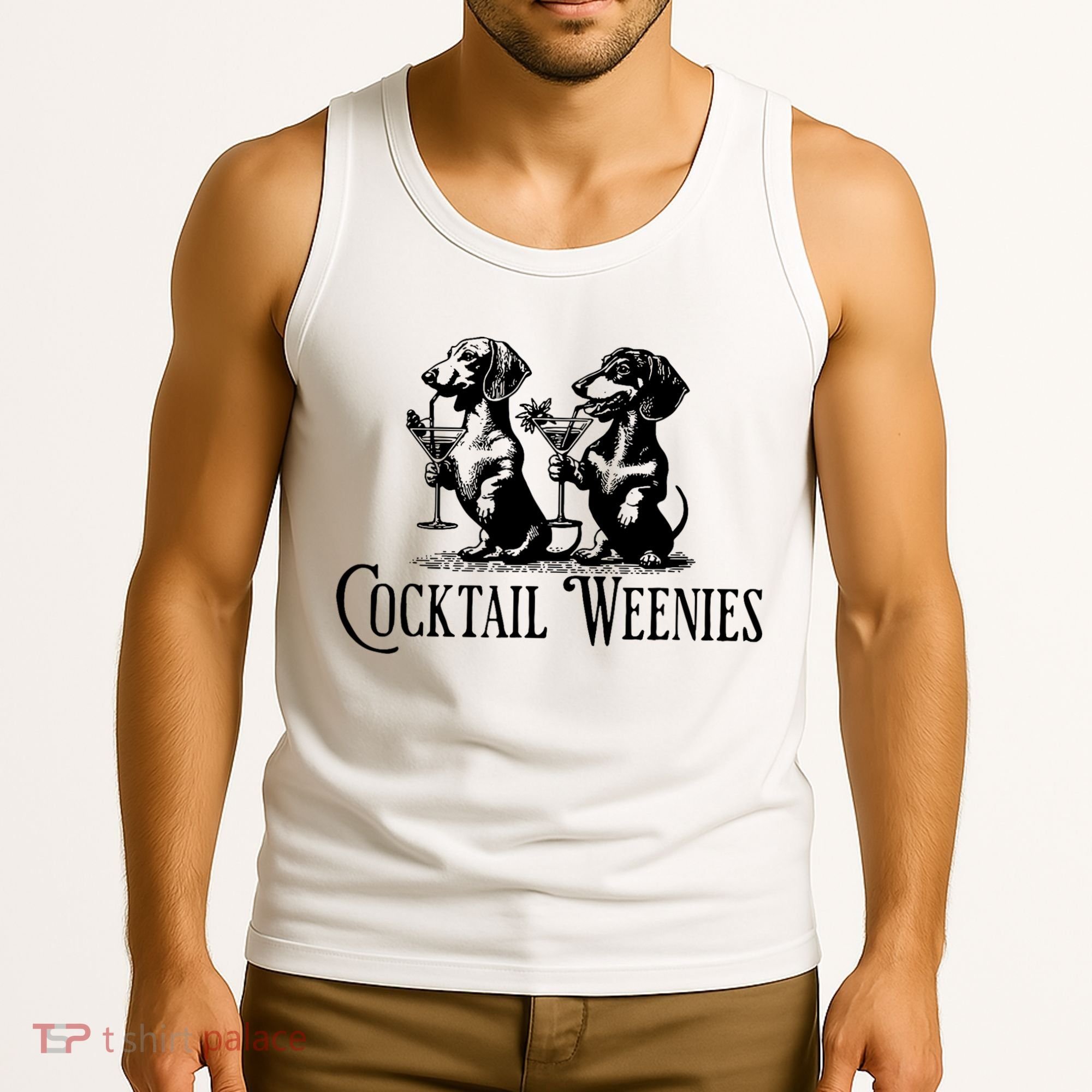 Martini Cocktail Lover Dachshund Cocktail Weenies Dachshund Tank Top