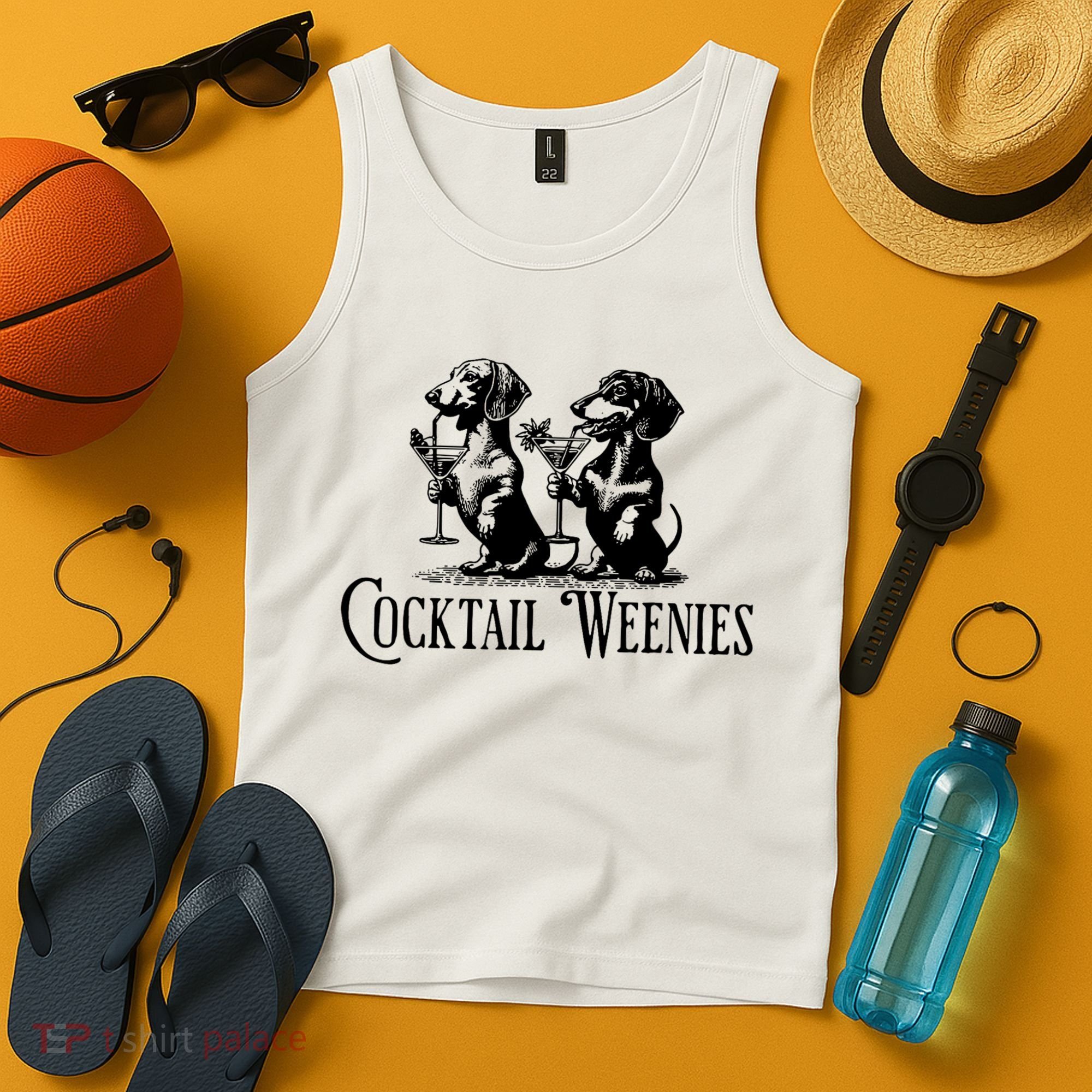 Martini Cocktail Lover Dachshund Cocktail Weenies Dachshund Tank Top