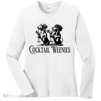 Martini Cocktail Lover Dachshund Cocktail Weenies Dachshund Women's Long Sleeve Shirt thumb 0