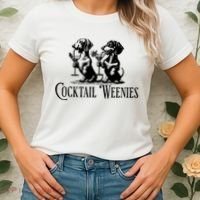 Martini Cocktail Lover Dachshund Cocktail Weenies Dachshund Women's T-Shirt thumb 2