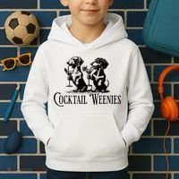 Martini Cocktail Lover Dachshund Cocktail Weenies Dachshund Kids Hoodie thumb 2