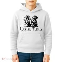 Martini Cocktail Lover Dachshund Cocktail Weenies Dachshund Kids Hoodie thumb 4
