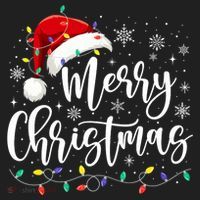 Merry Christmas Lights Red Santa Hat Xmas Family Matching Women's Sweatshirt thumb 2