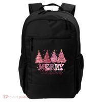 Merry Christmas Lights Pink Tree Gift Xmas Holidays Backpack thumb 0