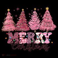 Merry Christmas Lights Pink Tree Gift Xmas Holidays Toddler Hoodie thumb 2